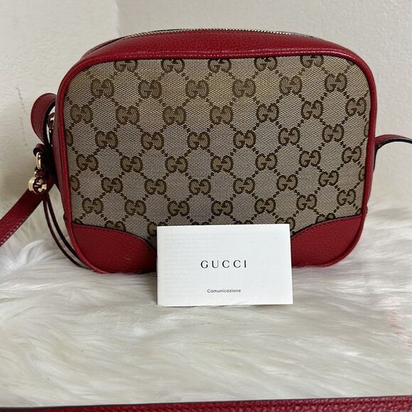 💯 Authentic Gucci Bree Disco Crossbody Bag in Red🍀 - Picture 9 of 16